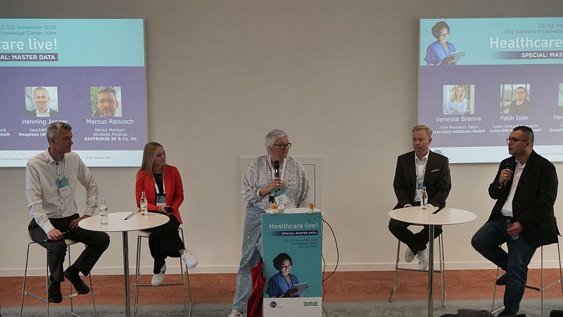Healthcare live! Special: Master Data, GS1, Podium