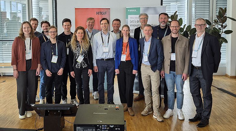 MedTech Pitch Day2026, Organisatorenteam B. Braun, B. Braun-Stiftung, HTGF und Dräger gemeinsam mit dem lokalen PartnerBadenCampus.